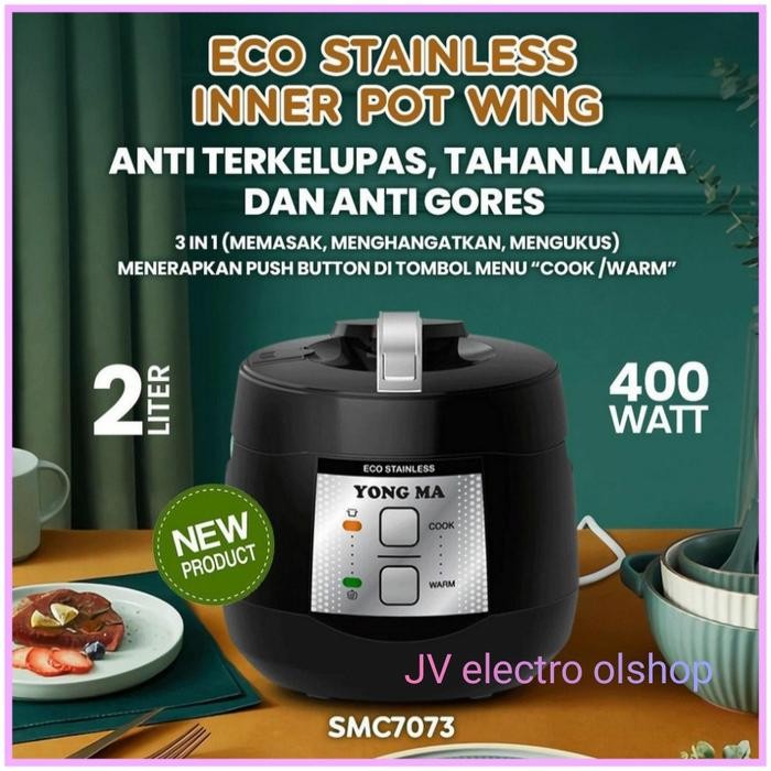 Magic Com Yongma SMC 4053 / Rice Cooker Yong Ma Stainless Steel 2 L