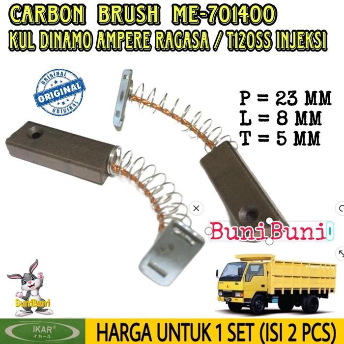Carbon Brush Alternator Ragasa / Kul Cas Dinamo Ampere Mobil Truk Ragasa Ps135 Dan T120Ss Injeksi -