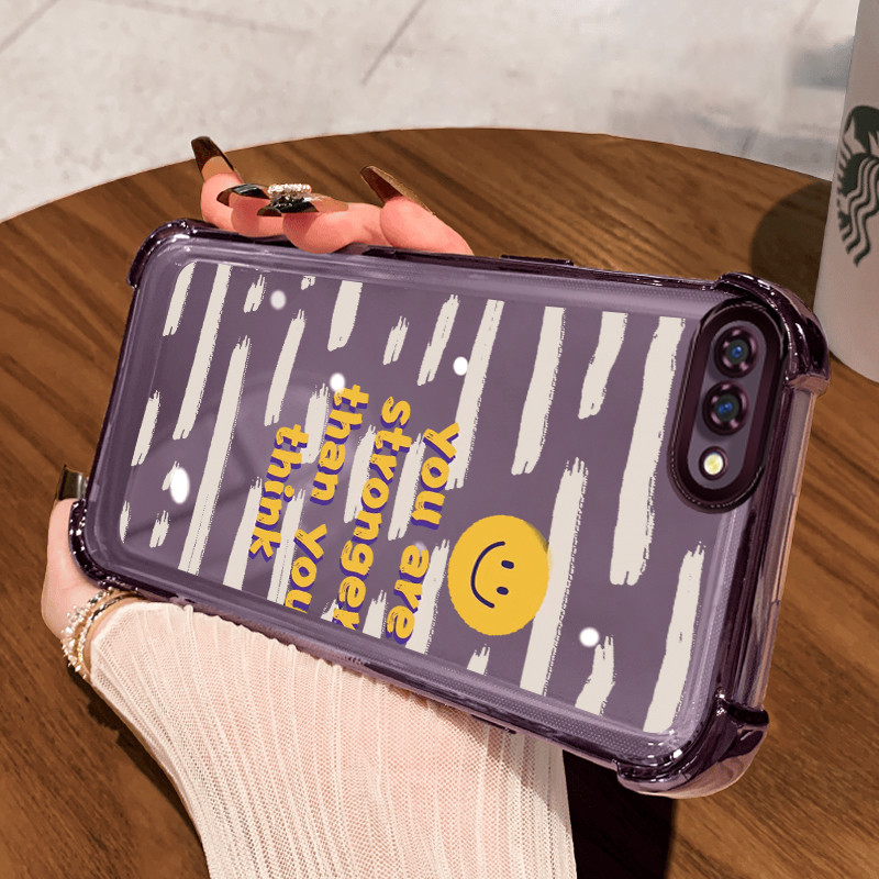 Casing Hp untuk OPPO A5 A3s A12E Realme C1 Case Casing dipersonalisasi HP tas Emoji Softcase empat s