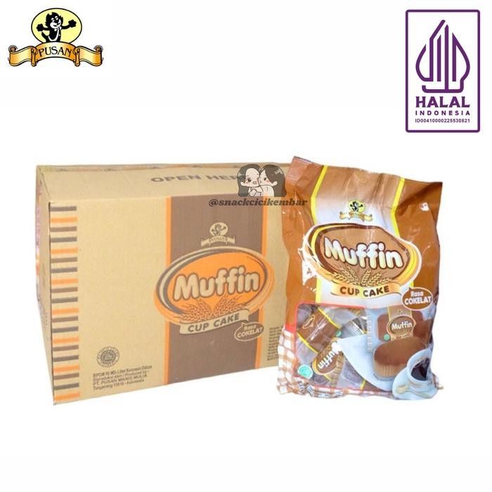 

Pusan Bolu Muffin Cup Cake Rasa Original / Cokelat / Pisang 1 Dus Isi 8 Bag Gratis Ongkir