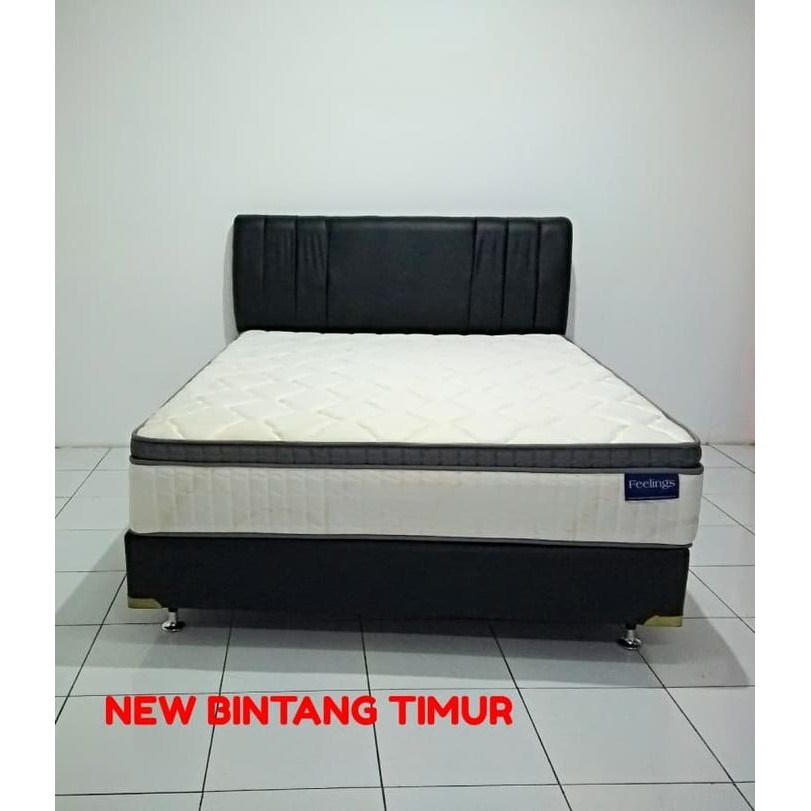 Spring bed romance feelings plush top hb montana 160 x 200 full set