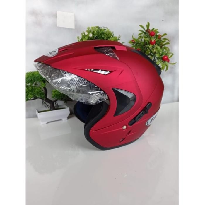 (Allthebest) HLM INK TOPI DUBLE VISOR WARNA LENGKAP+ kardus + buble bubble wrap