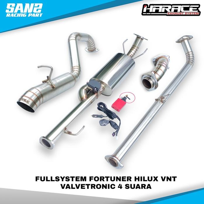Fullsystem knalpot mobil diesel valvetronic innova fortuner hilux harace exhaust