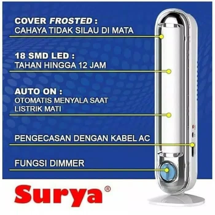 Lampu Led Darurat Rechargeable Otomatis Nyala Ketika Listrik Mati