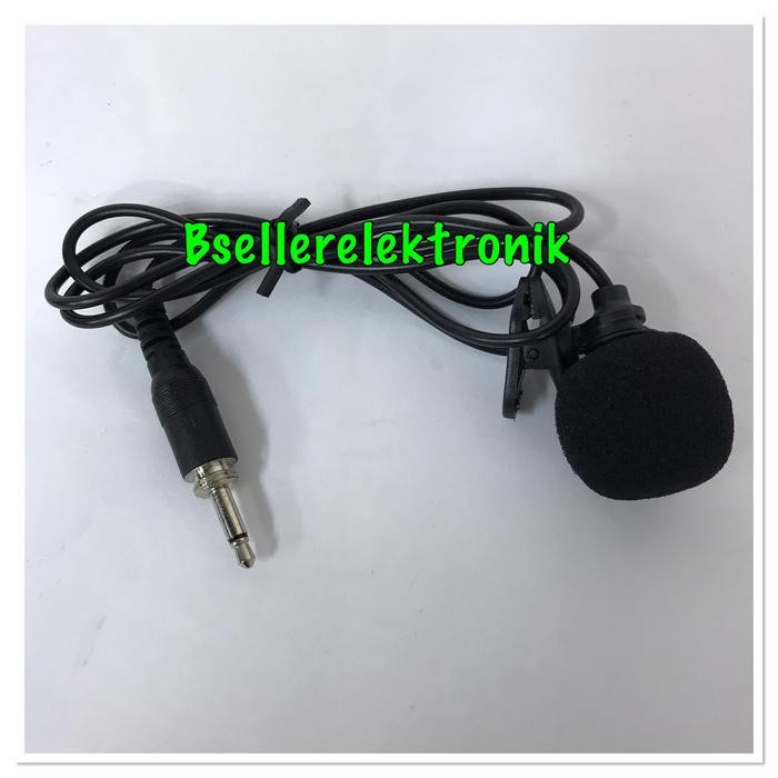 MIC CLIP ON JACK 3.5MM DRAT LUAR BUAT WIRELESS TRANSMITTER