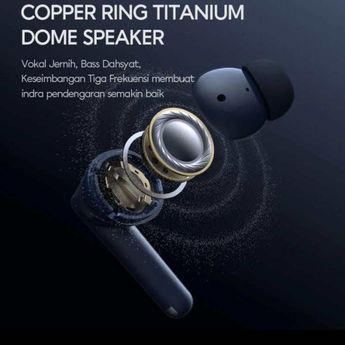 Headset Earphone Wireless TWS VIVAN Bluetooth 5.3 Liberty T220 Plus