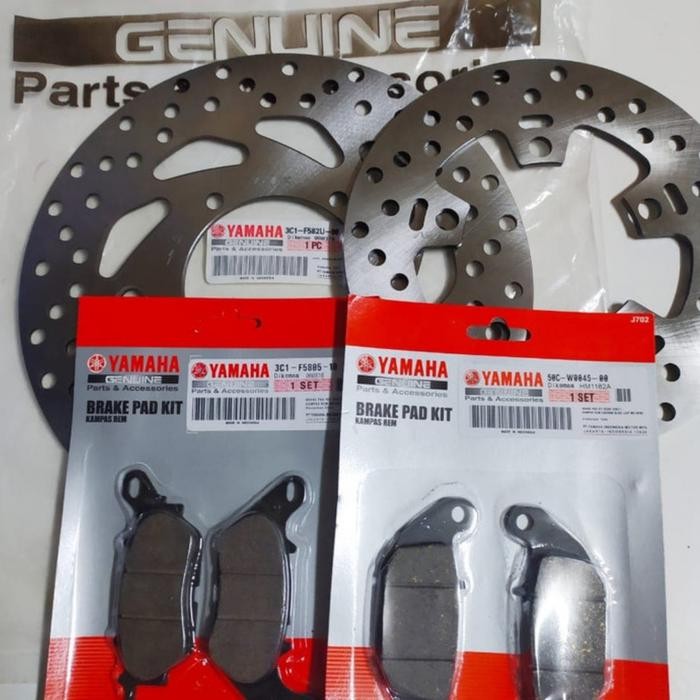 PIRINGAN CAKRAM DEPAN BELAKANG+KAMPAS REM YAMAHA VIXION NEW/NVL/