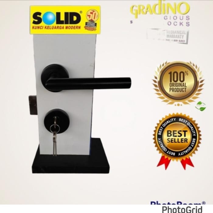 Terbaru Kunci Pintu Model Pisah Solid Hitam/ Hre 61.41 Hitam Solid/ Handle Pintu Rosete Solid Hitam