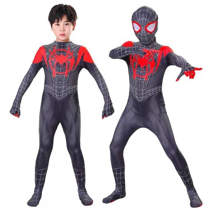 xie Kostum Spiderman Cosplay Halloween Onesie Superhero Marvel Avengers