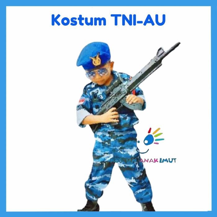 xie [KOSTUMANAKIMUT] KOSTUM ANAK LORENG TNI AU-BAJU TNI ANAK ANGKATAN UDARA-SERAGAM PDL TNI LORENG