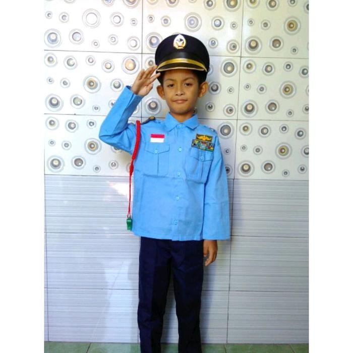 xie BAJU TNI AU ANAK/BAJU TNI AU CEWEK /KOSTUM_KARNAVAL TNI AU Anak Fashion