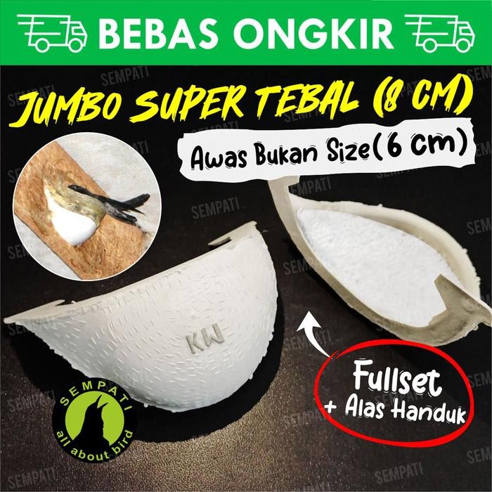 SEMPATI Sarang Burung Walet Imitasi Palsu Size Jumbo Fake Bird Nest Cetakan Sarang Walet Plastik