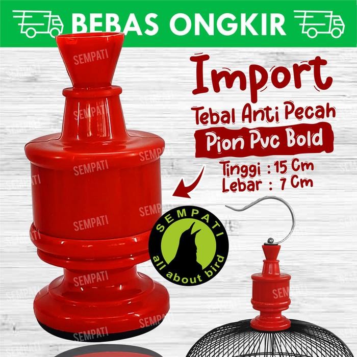 PION SANGKAR KANDANG BURUNG LOVEBIRD BULAT WARNA TEBAL ANTI PECAH