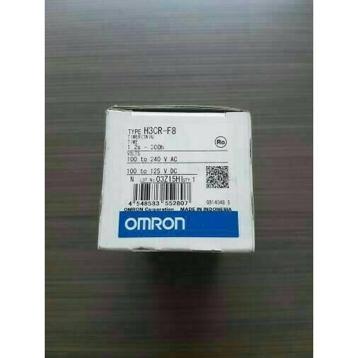 Termurah Timer H3Cr-F8 220V Omron Original/Timer H3Cr-F8 220V /2 Jarum Omron