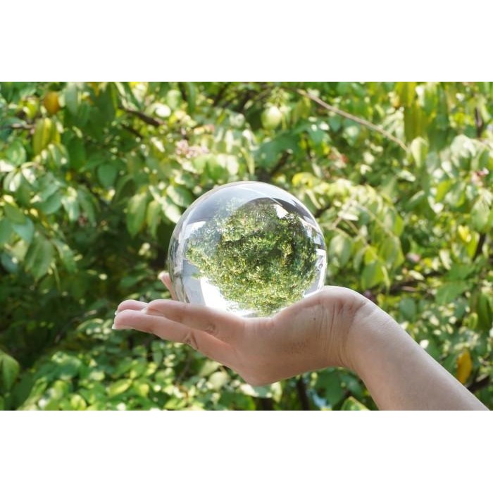 (Allthebest) Lens Ball K9 Glass Crystal 100mm 10cm - Bola Kristal 100 mm 10 cm