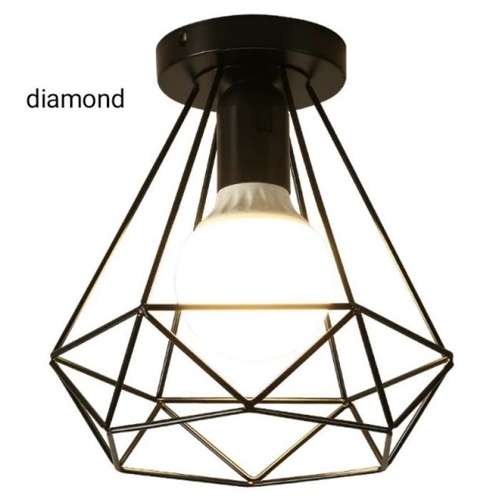 (Allthebest) Kap Lampu Hias Tempel Plafon Rumah