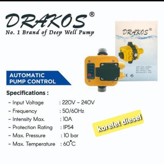 Automatic pump Control Drakos Otomatis pompa Drakos