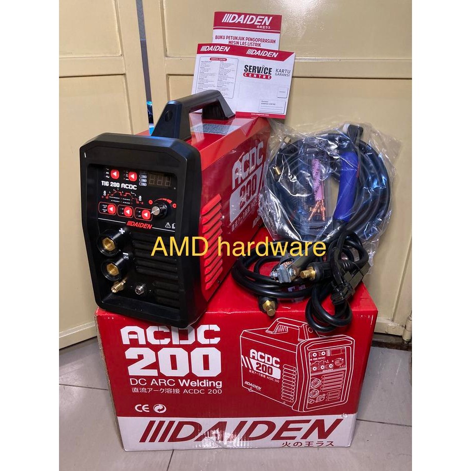 Cuci Gudang Mesin Travo Las Argon Pulse Aluminium Ac/Dc Tig 200 A Daiden Mma Japan
