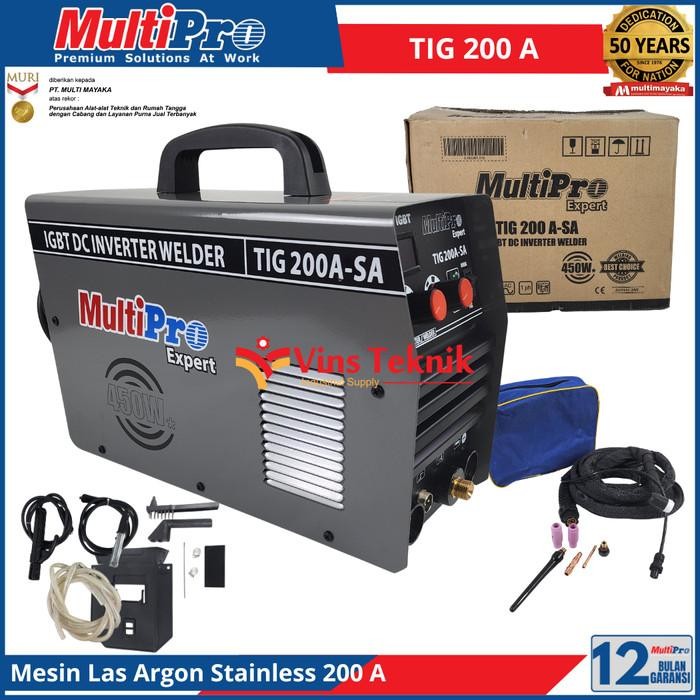 Diskon Mesin Las Listrik Argon Trafo Las Inverter Stainless 200A Multipro Tig 200 A