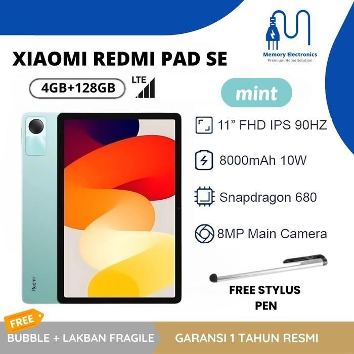 XIAOMI REDMI PAD SE RAM 4/128 GARANSI RESMI ORI BARU