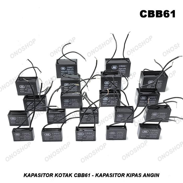 Kapasitor Kotak CBB61 - Kapasitor Kipas Angin *