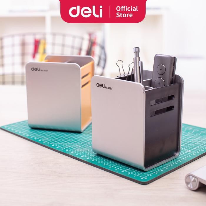 

Deli E9137 Tempat Pulpen-PS Divided Pen Holder 9080110mm