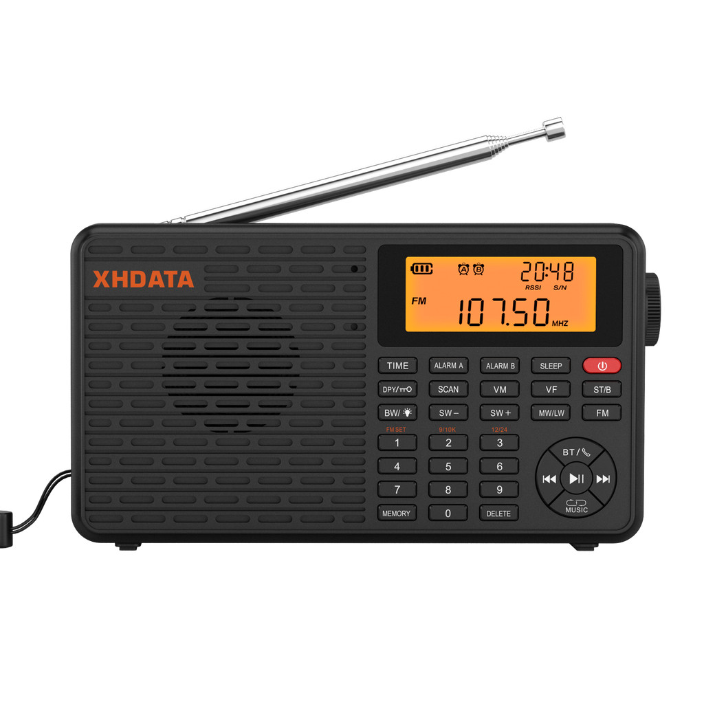 XHDATA D-109 Radio FM Stereo Digital Portable Radio AM SW MW FM Radio