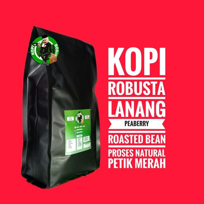 

Biji Kopi Bubuk Robusta Lanang Biji Tunggal 1kg Pagaralam Premium