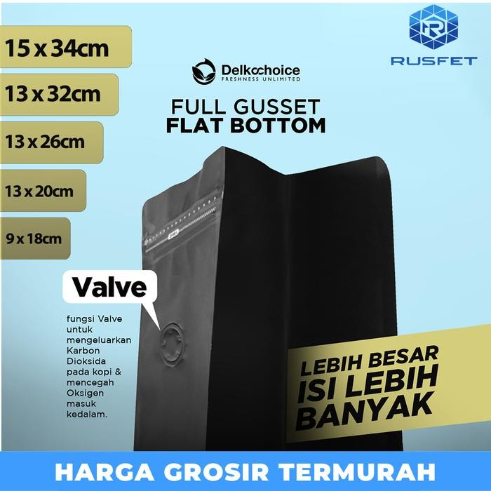 

KEMASAN BUBUK BIJI KOPI STANDING POUCH VALVE 100 250 500 1000 Gram 1KG