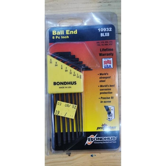 BONDHUS BLX DENGAN BOLA INCHI DAN MILIMETER