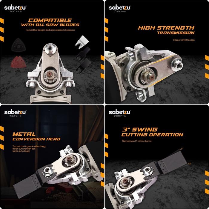 Adaptor Gerinda Oskilasi Adapter Oskilasi Mesin Gerinda Multi Tool Set