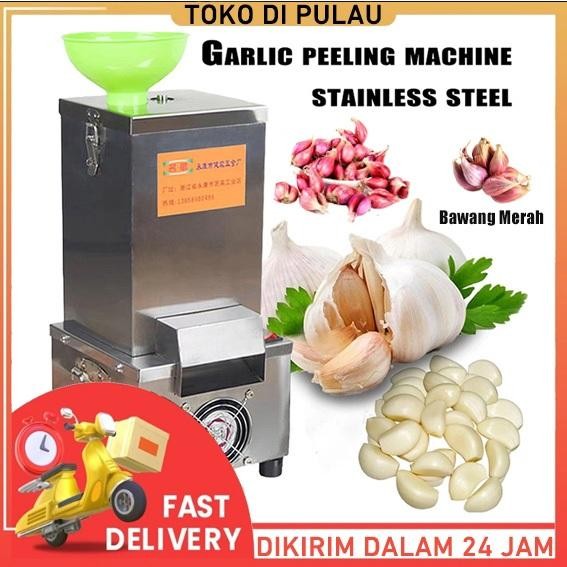 Colgate - Mesin pemotong bawang putih komersial, mesin pemotong cepat baja stainless, mesin pemotong