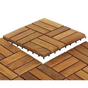 [Expert] Decking tile kayu ulin kebun kolam teras ukuran 30x30 cm unfinis