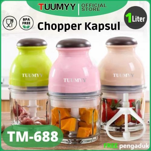 Blender rtable Mini Kapsul Chopper Cutter Quatre TUUMYY TM-688