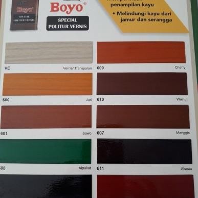 [Expert] Cat Plitur Kayu BOYO 1 liter vernis transparant
