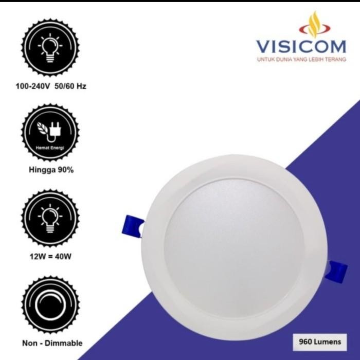 [Expert] Downlight Panel Inbow 12watt VISICOM Downlight LED 12w 4000k Slim