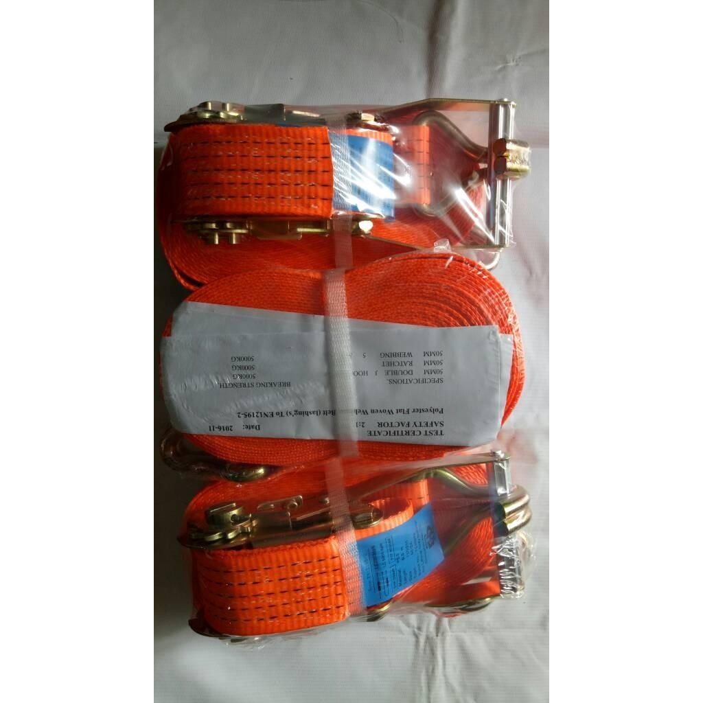 [Expert] Cargo Lashing Rachet Track Belt Webbing Tali Kretek 5Ton 12 Meter