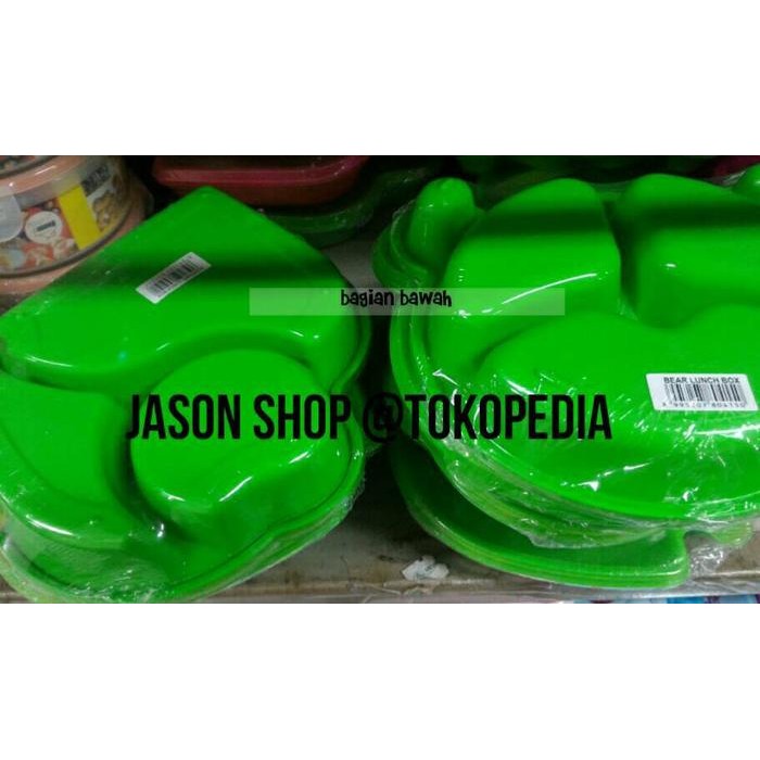 Tempat makan Owl plast/Ompreng anak Owl plast 3 sekat/Lunch box