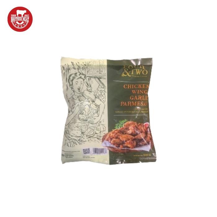 

Four&Two Chicken Wings Garlic Parmesan / Sayap Ayam Bumbu 500 gr, Brothermeatshop