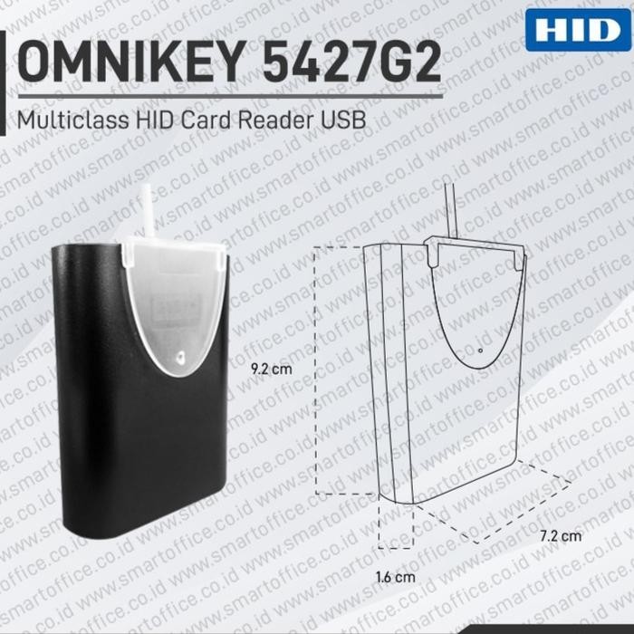 Hid Omnikey 5427Ck / 5427 Ck Gen 2 G2 Rfid Nfc Smart Card Reader