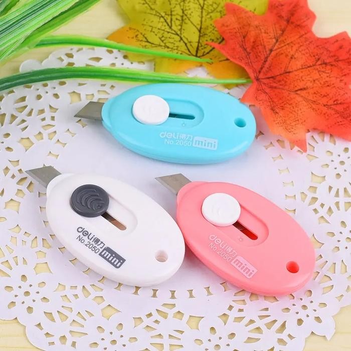 

Pisau Cutter Mini Kertas Diy Lakban Stainless Steel Sk5 Safety Lock