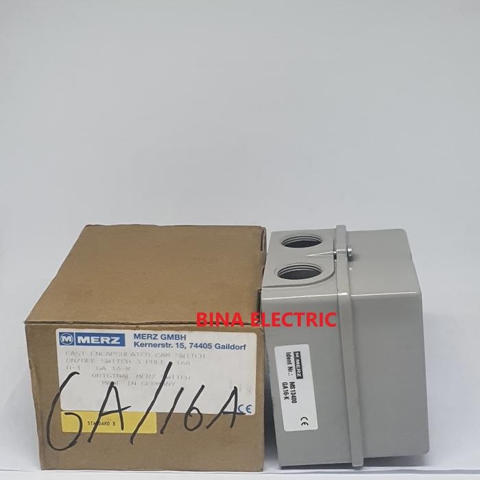 Spesial Ohm Saklar / Change Over Switch Merz Ga 3P 16A / Cam Stater Merz Ga
