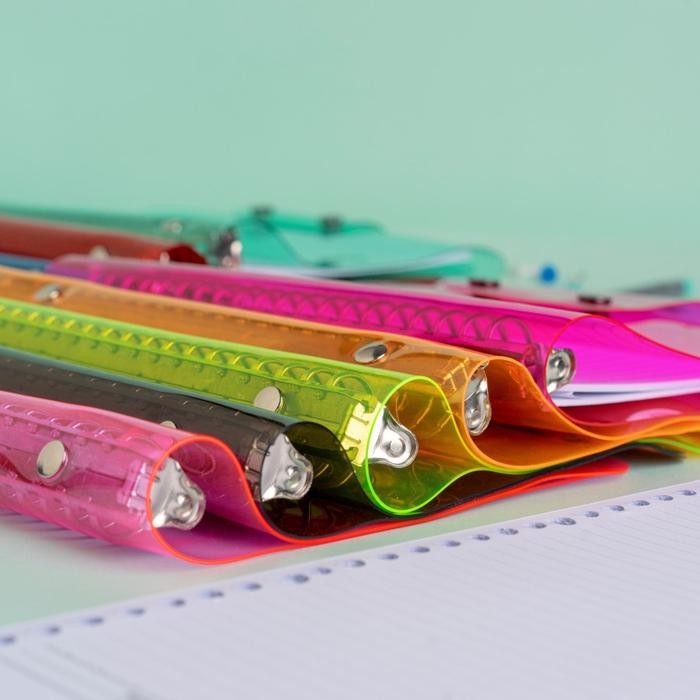 

Binder Note A5 Mika Pvc Jelly Transparan Loose Leaf Agenda 20 Ring Paper Kode 1290