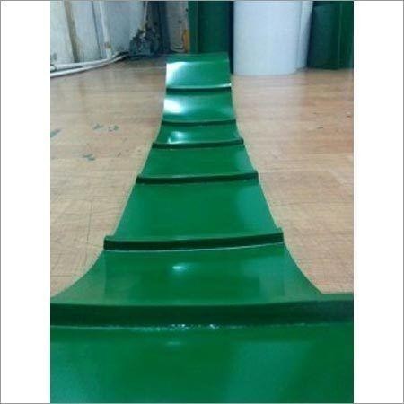 CONVEYOR BELT PVC 2 MM HIJAU L 10 CM X P 150 CM C/W CLEATED K6 ENDLESS