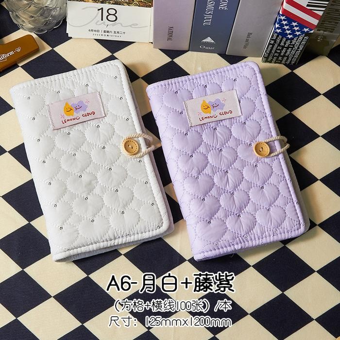 

New....!!! Notebook Binder Kain Aesthetic Vintage Buku Catatan Jurnal Agenda