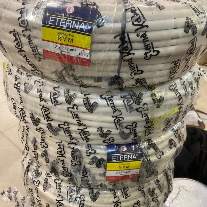 Kabel Eterna Nym 3X2.5 Mm 100Meter Gojek Only 3X2,5 3 X 2.5