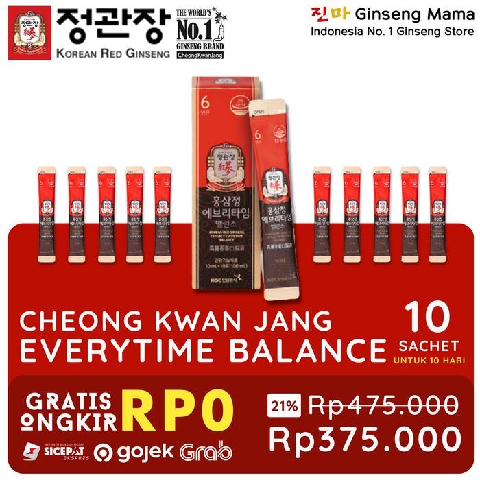 

Sahhara_Store1 CHEONG KWAN JANG EVERYTIME BALANCE 10 SACHET POUCH KOREAN RED GINSENG