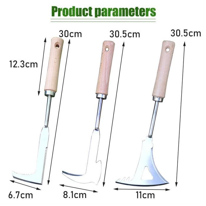 Alat Pencabut Rumput Liar Stainless Pencabut Rumput Akar Tanaman Liar Manual /Akar Tanaman Liar