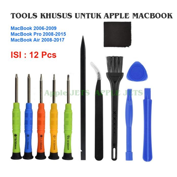 NEW PREMIUM OBENG Tool Pryer Set 12 in 1 Bongkar MacBook Pro Air *