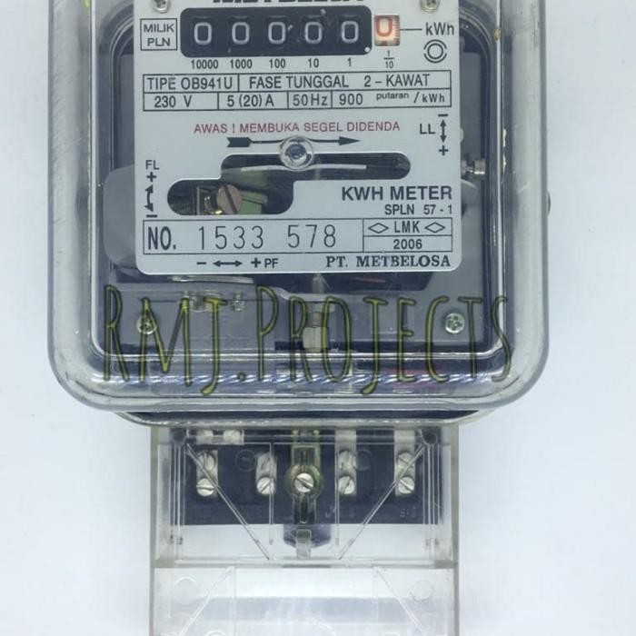 Expert Kwh meter listrik meteran pembanding 1phasa 5.20a Analog